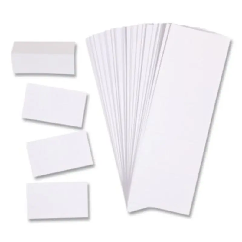 Data Card Replacement, 3 x 1.75, White, 500/Pack - Magnetic Card Holder Refills | U Brands