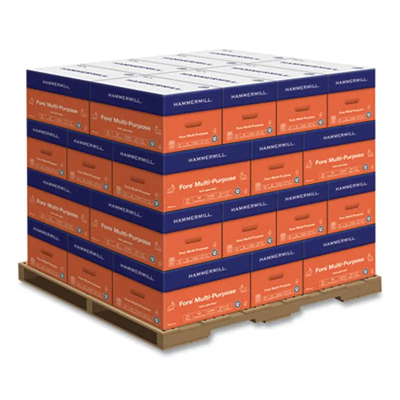 Fore Multipurpose Print Paper, 96 Bright, 24 lb, 8.5 x 11, White, 500 Sheets/Ream, 10 Reams/Carton, 32 Cartons/Pallet - Copy Paper | Hammermill