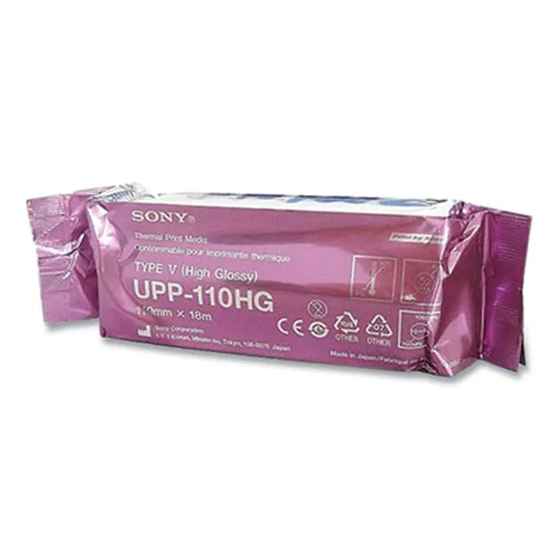 High-Resolution Thermal Paper Roll, 4.33" x 59.06 ft, White, 10/Box - Roll Paper | Sony
