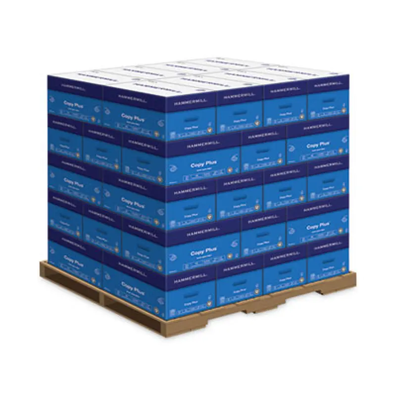 Copy Plus Print Paper, 92 Bright, 20 lb Bond Weight, 8.5 x 11, White, 500 Sheets/Ream, 10 Reams/Carton, 40 Cartons/Pallet - Copy Paper | Hammermill