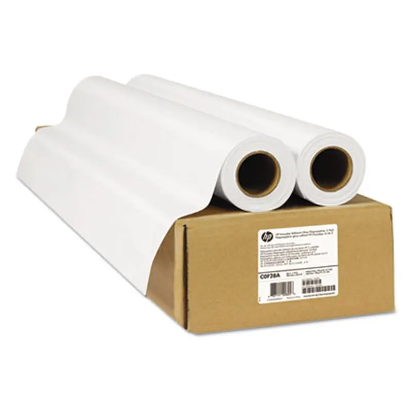 Everyday Adhesive Gloss Polypropylene, 2" Core, 36" x 75 ft, Glossy White, 2/Pack - Wide-Format Print Paper | HP