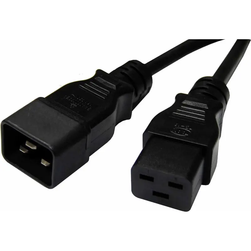 8Ware 2m Power Extension Cable Lead 15A IEC-C19 to IEC-C20 Male to Female for UPS PDU PC Servers Rack-mount Power Distribution Units