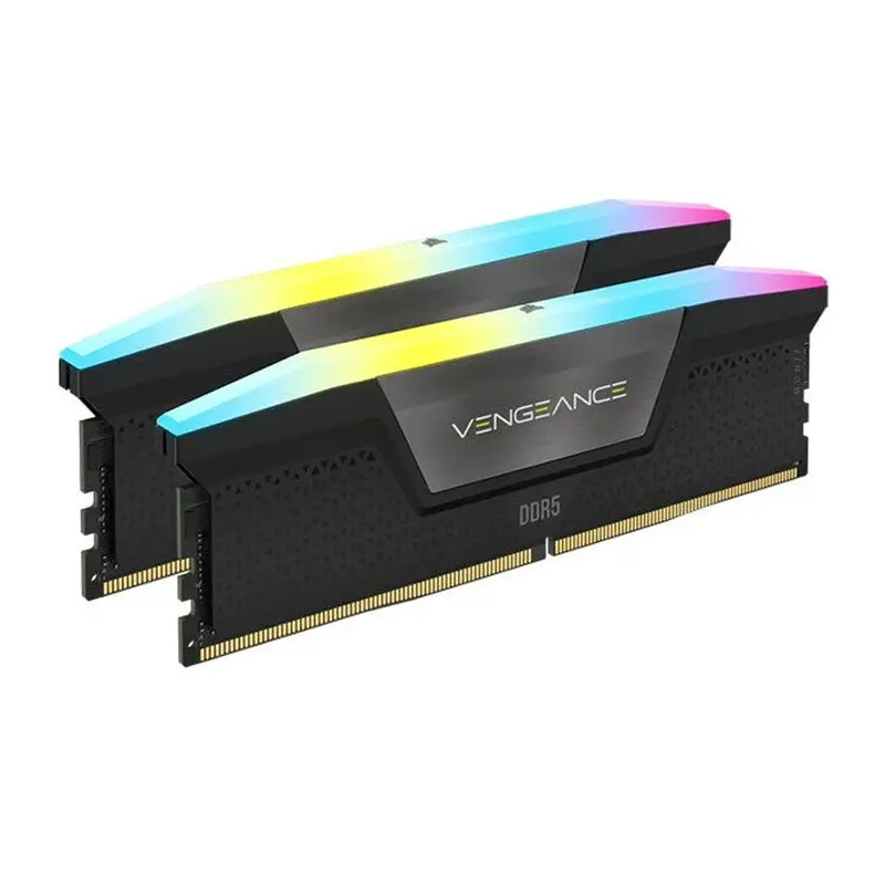 (LS) Corsair Vengeance RGB 64GB (2x32GB) DDR5 UDIMM 6000MHz C40 1.35V Desktop Gaming Memory Black