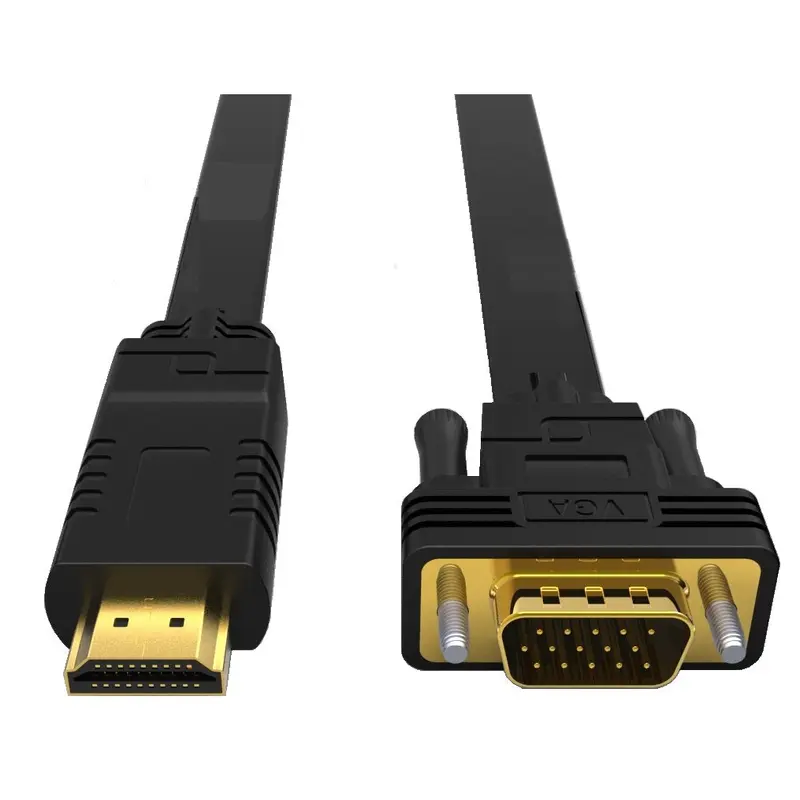 8Ware HDMI to VGA  Adapter Converter Cable 2m Male to Male for Desktop Computer Laptop PC Monitor Projector HDTV Switch PS4 PS5 Media Box DVD Camera