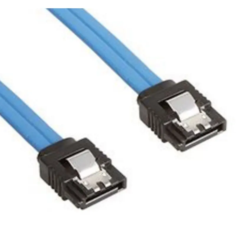 Astrotek SATA 3.0 Data Cable Male to Male Straight 180 to 180 Degree with Metal Lock 26AWG Blue 50cm ~CB8W-FC-5080
