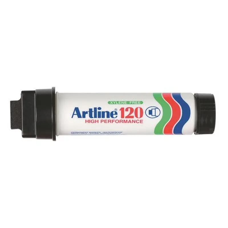 Artline 120 Jumbo Permanent Marker Broad Wedge 20mm Black