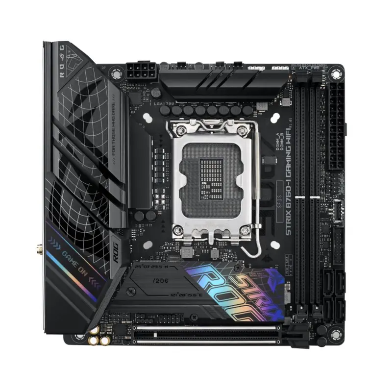 ASUS B760 ROG STRIX B760-I GAMING WIFI Intel LGA1700 Mini-ITX Motherboard 64GB, 2xDDR5,1xPCIe 5.0 x16, 2xM.2, 4 xSATA,2.5Gb Ethernet,Wi-Fi 6E