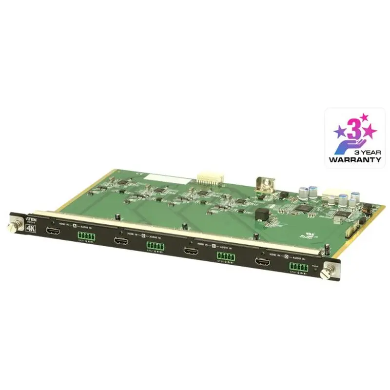 Aten VM7814 4 Port HDMI 4K Input Board for VM1600A/VM3200, Superior video quality, Audi-enabled, stereo audio can be embeded, Cable Quality Tester