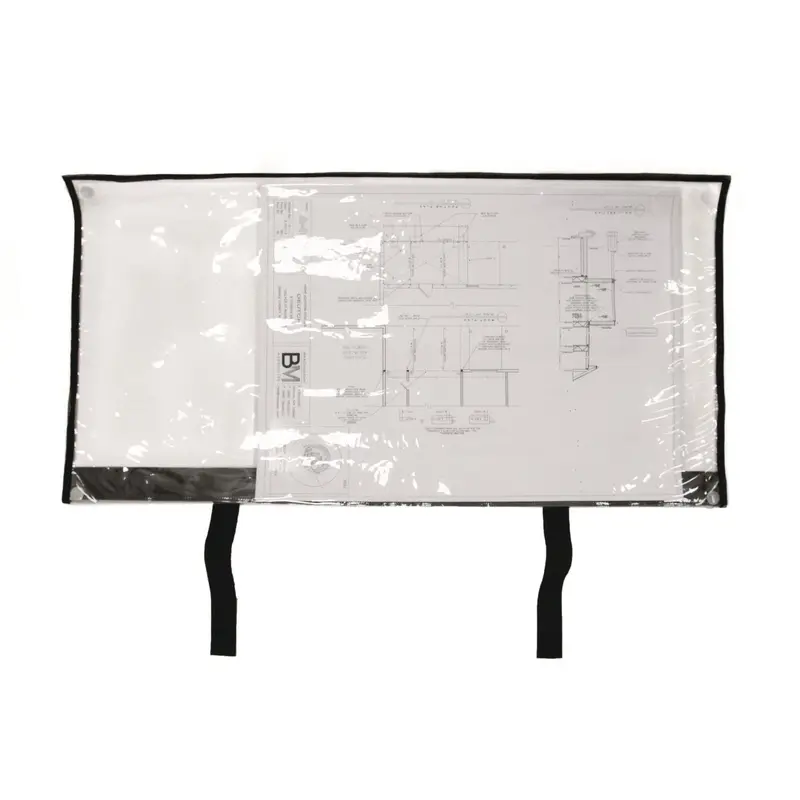 AdirOffice Large Document Protection Blueprint Plan Holder, Holds ARCH E (36" x 48"), Clear (ALHIPS3648) Each