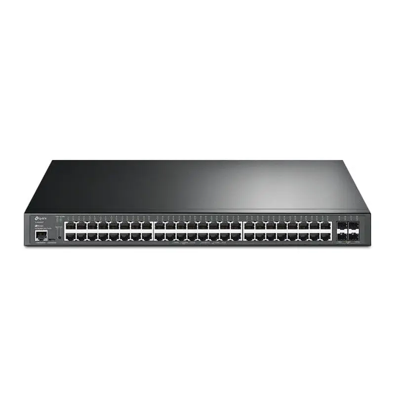 TP-Link SG3452XP JetStream 48-Port Gigabit and 4-Port 10GE SFP  L2  Managed Switch with 48-Port PoE   Omada, 48 Gigabit PoE  Ports, 4 10G SFP  Slots