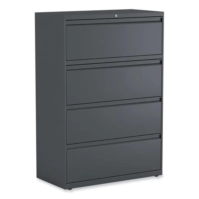 Alera Lateral File, 4 Legal/Letter/A4/A5-Size File Drawers, Charcoal, 36" x 18.63" x 52.5" (ALEHLF3654CC) Each