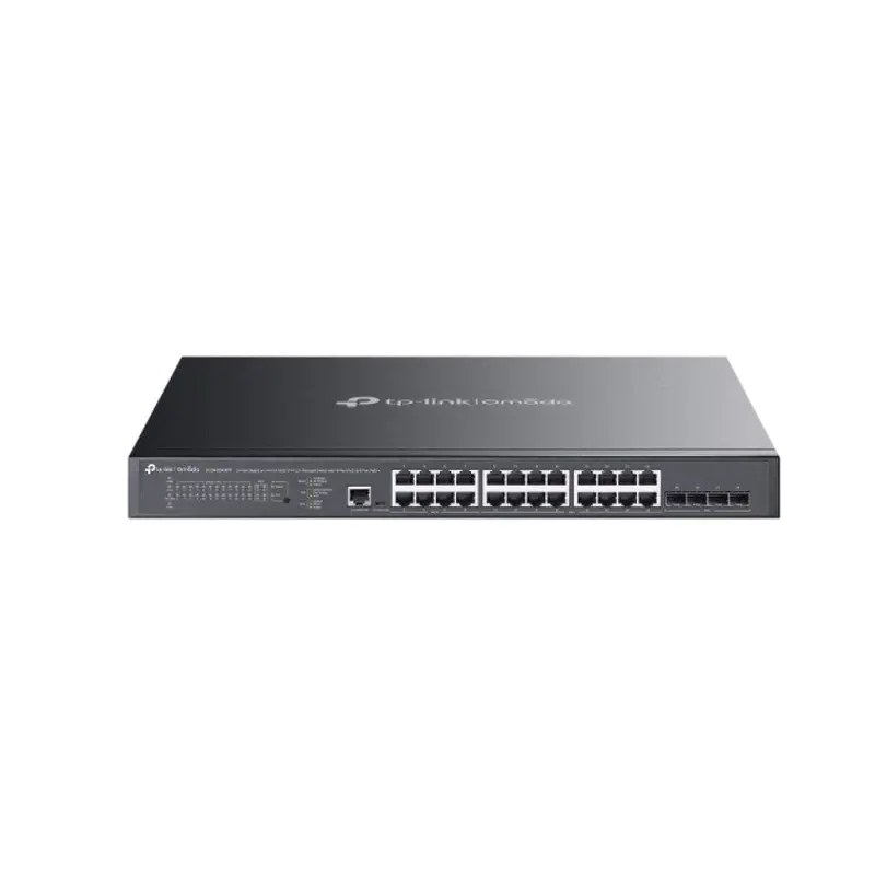 TP-Link SG3428XMPP Omada 24-Port Gigabit and 4-Port 10GE SFP  L2  Managed Switch with 16-Port PoE  & 8-Port PoE  