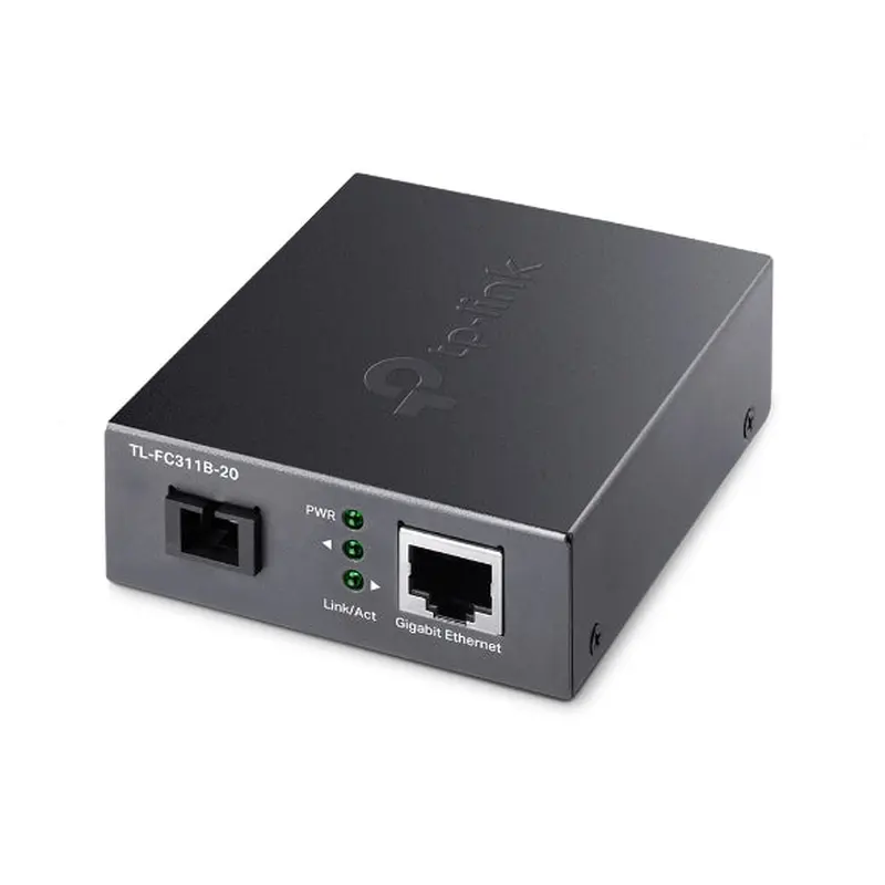 TP-Link TL-FC311B-20 Gigabit WDM Media Converter - IEEE 802.3u 1550nm 20KM 9/125 m Single-Mode Fiber (Compatible with TL-FC311A-20)
