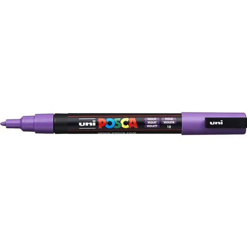 Uni Posca PC-3M Paint Marker Fine 1.3mm Bullet Tip Violet