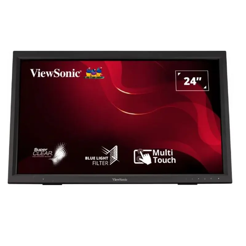 ViewSonic 24' TD2423 IR 10 Point Touch Advanced Ergonomics, Magnetic Pen Holder, 40 degrees Tilt, 7H Hardness VESA 100, Glove, Multi OS Touch Monitor