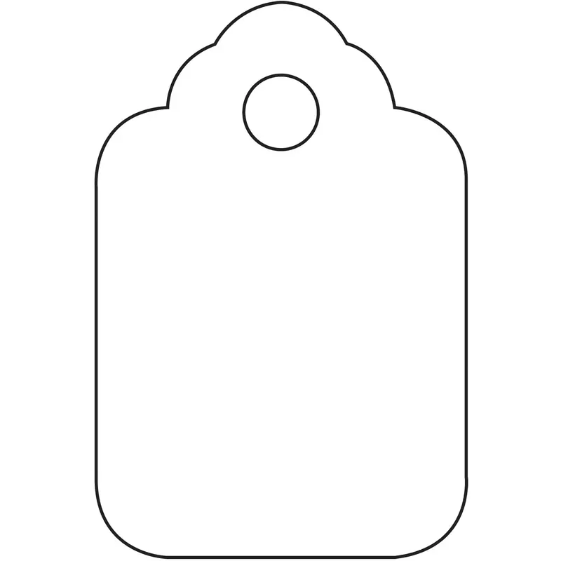 1 3/4 x 2 7/8"  White Merchandise Tags (G26009) Case Of 1000