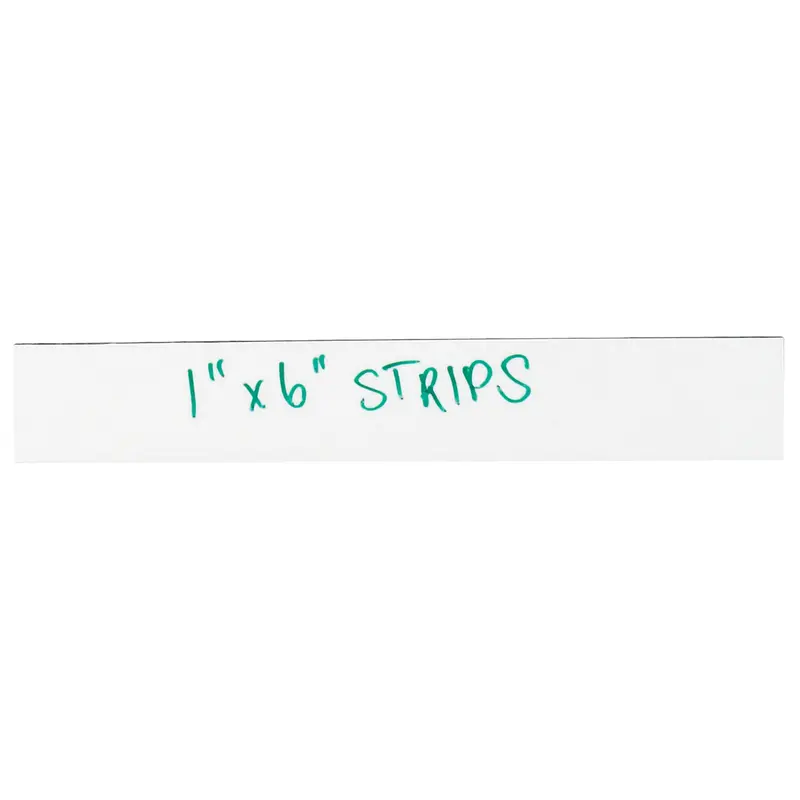 1 x 6" White Warehouse Labels - Magnetic Strips (LH173) Case Of 25