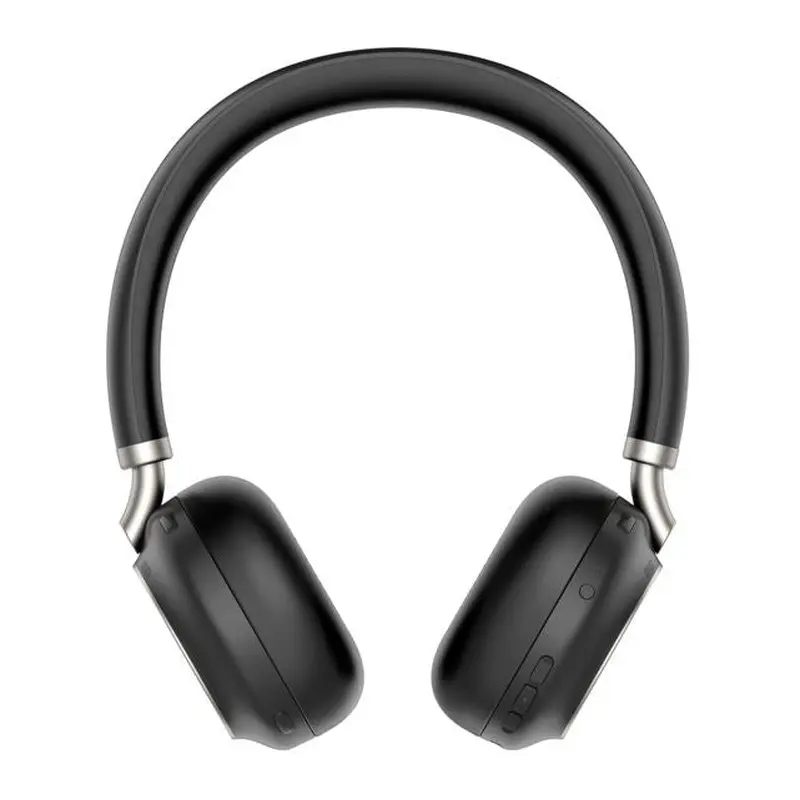 Yealink BH76 Teams Certified Bluetooth Wireless Stereo Headset, Black, ANC, USB-C, Rectractable Microphone, 35 hours battey life
