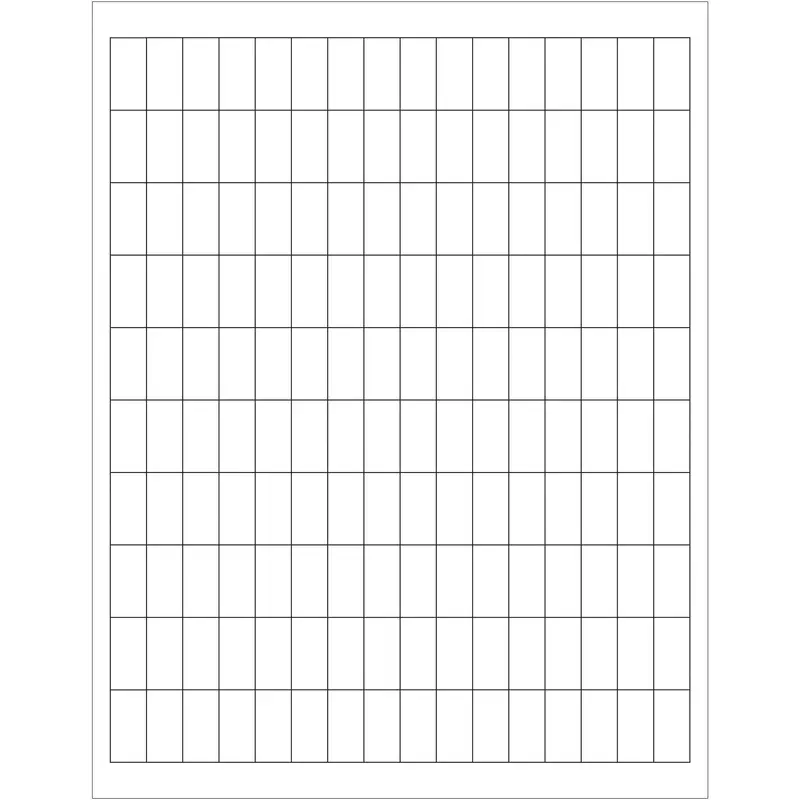 1/2 x 1" White Rectangle Laser Labels (LL102) Case Of 16000