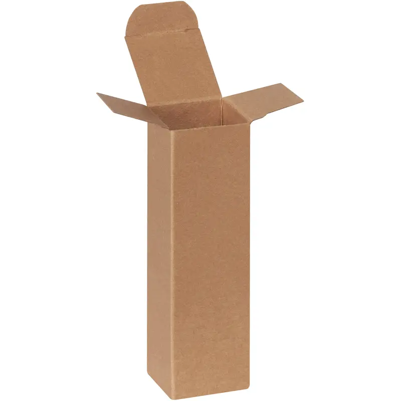 1 3/4 x 1 3/4 x 6" Kraft Reverse Tuck Folding Cartons (RTS87) Case Of 500
