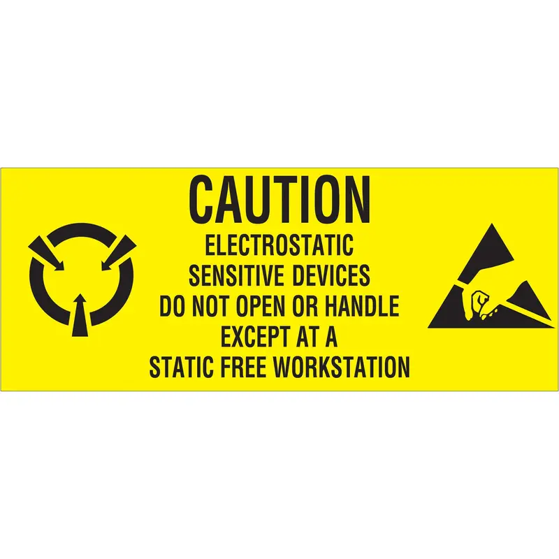 1 x 2 1/2" - "Electrostatic Sensitive Devices" Labels (DL9060) Roll Of 500