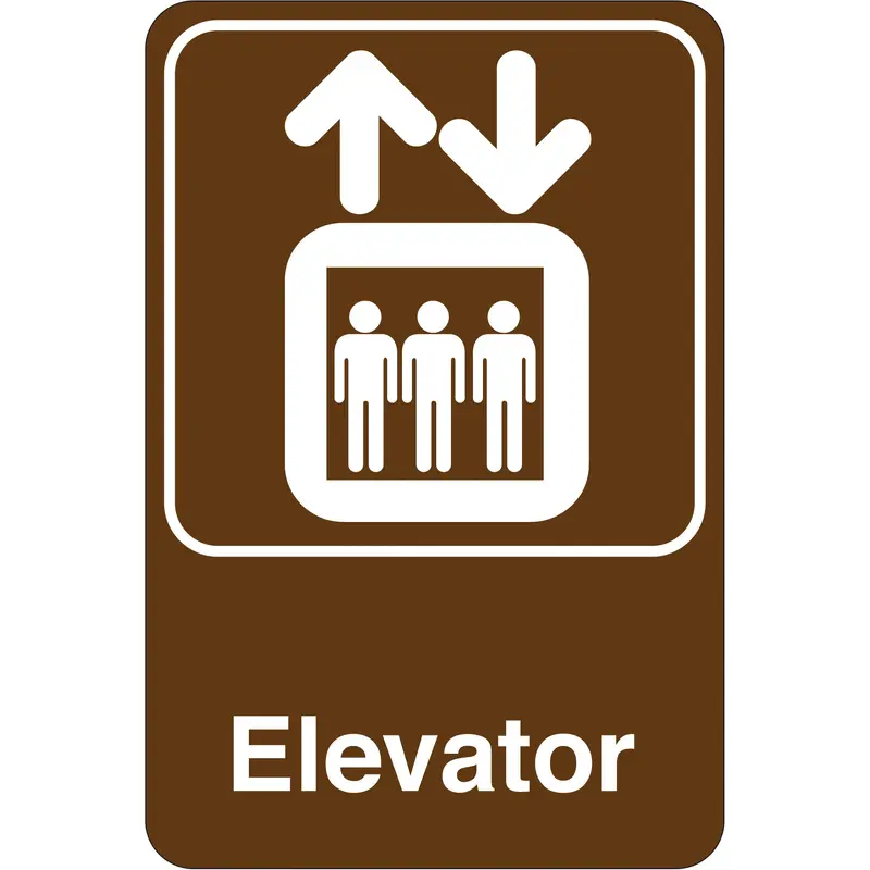 "Elevator" 9 x 6" Facility Sign (SN408) Each