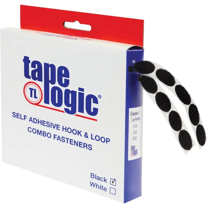 1/2" Black Dots Tape Logic Combo Pack (HLT180) Case Of 200