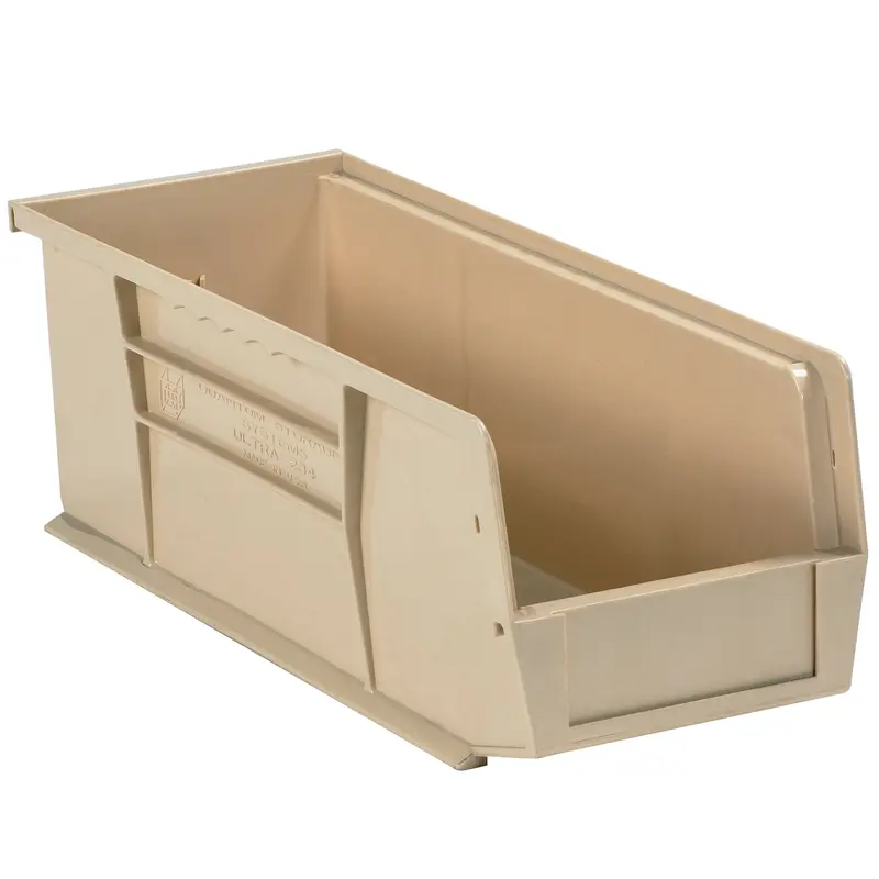 10 7/8 x 4 1/8 x 4" Ivory Plastic Stack & Hang Bin Boxes (BINP1144V) Case Of 12