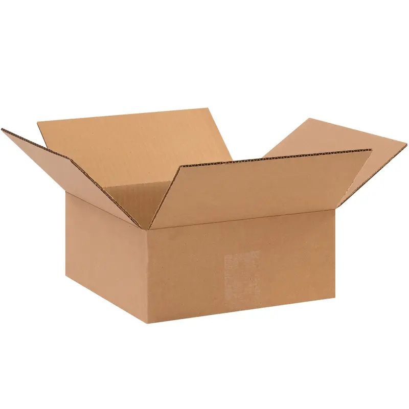 10 x 10 x 4" Flat Corrugated Boxes (10104) Bundle Of 25