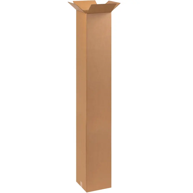 10 x 10 x 60" Tall Corrugated Boxes (101060) Bundle Of 15
