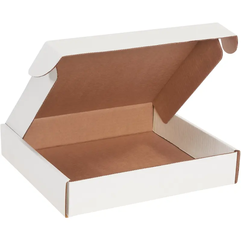 11 3/4 x 10 3/4 x 2 1/4" White Deluxe Literature Mailers (MFL3RB) Bundle Of 50