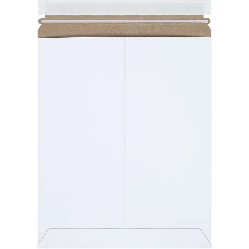 11 x 13 1/2" White Self-Seal Stayflats Plus Mailers (RM3SS) Case Of 100