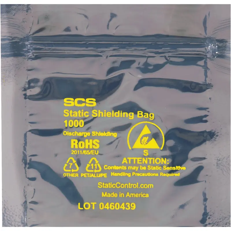12 x 12" Reclosable Static Shielding Bags (STC337) Case Of 100