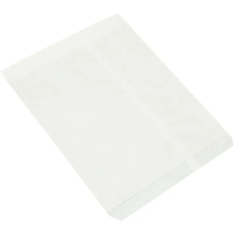 12 x 15" White Flat Merchandise Bags (BGM105W) Case Of 1000