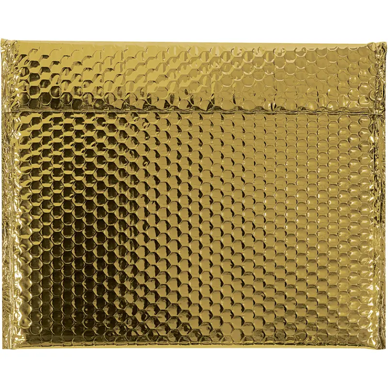 13 3/4 x 11 Gold Glamour Bubble Mailers (GBM1311GD) Case Of 48