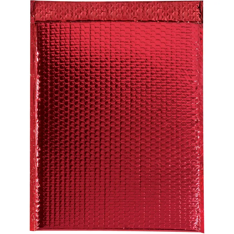 13 x 17 1/2" Red Glamour Bubble Mailers (GBM1317R) Case Of 100