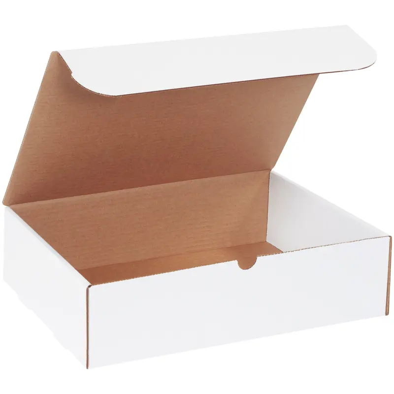 15 1/8 x 11 1/8 x 4" White Literature Mailers (MIBMS1000) Bundle Of 50
