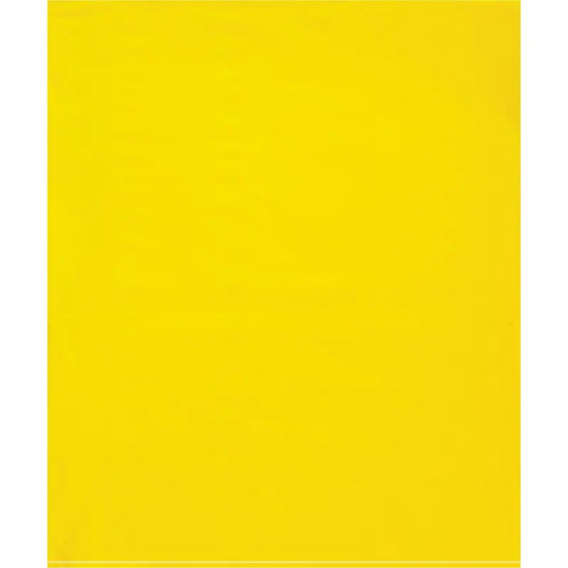 15 x 18" - 2 Mil Yellow Flat Poly Bags (PB572Y) Case Of 1000