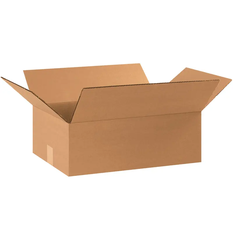 17 1/4 x 11 1/4 x 4" Flat Corrugated Boxes (17114) Bundle Of 25