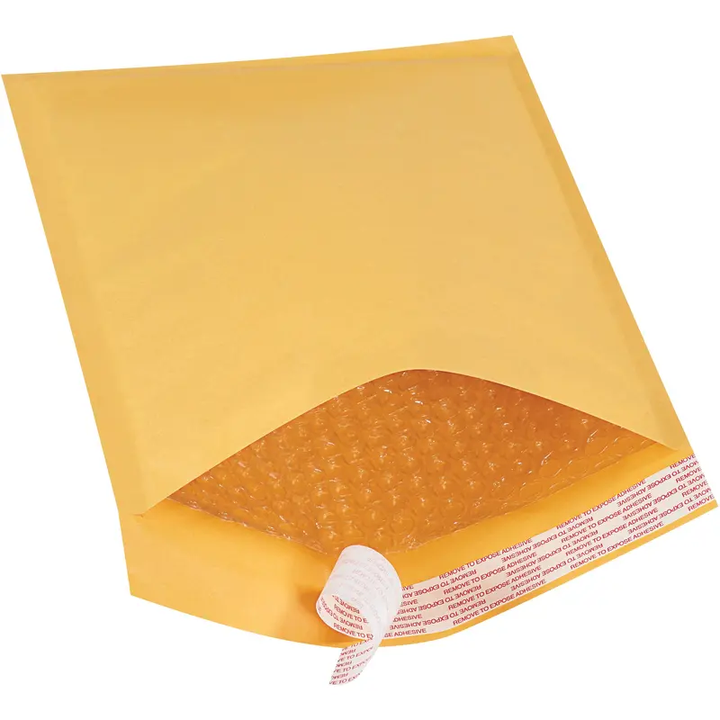 8 1/2 x 12" Kraft (25 Pack) #2 Self-Seal Bubble Mailers (B855SS25PK) Case Of 25