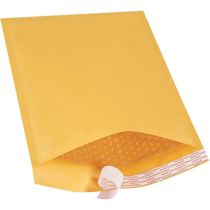 9 1/2 x 14 1/2" Kraft (25 Pack) #4 Self-Seal Bubble Mailers (B857SS25PK) Case Of 25
