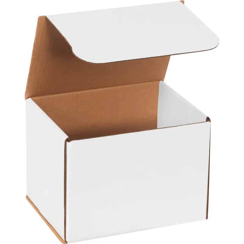 8 x 6 x 6" White Corrugated Mailers (M866) Bundle Of 50