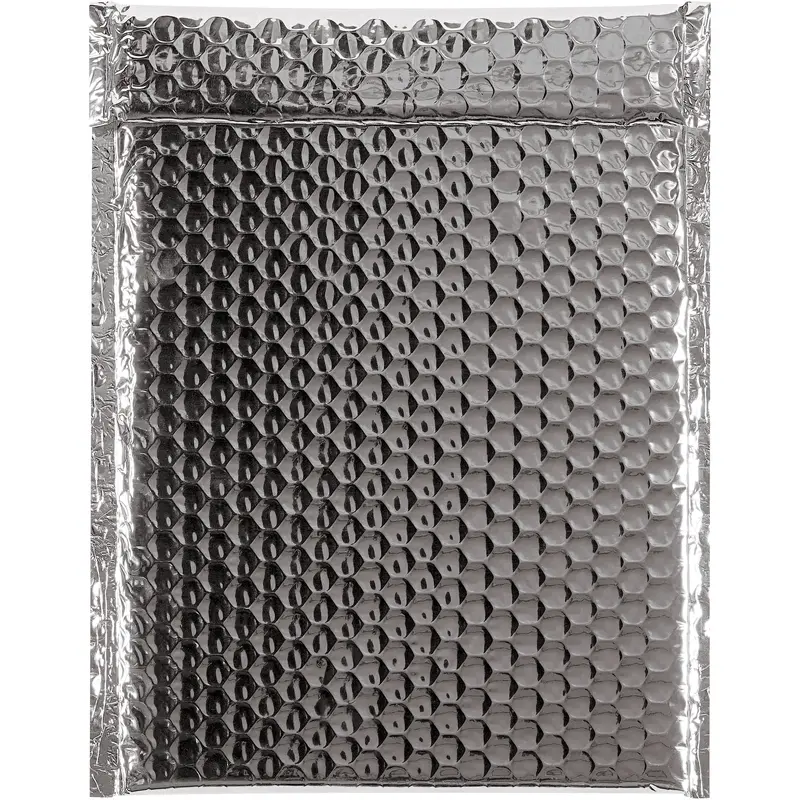 9 x 11 1/2" Silver Glamour Bubble Mailers (GBM0911S) Case Of 100