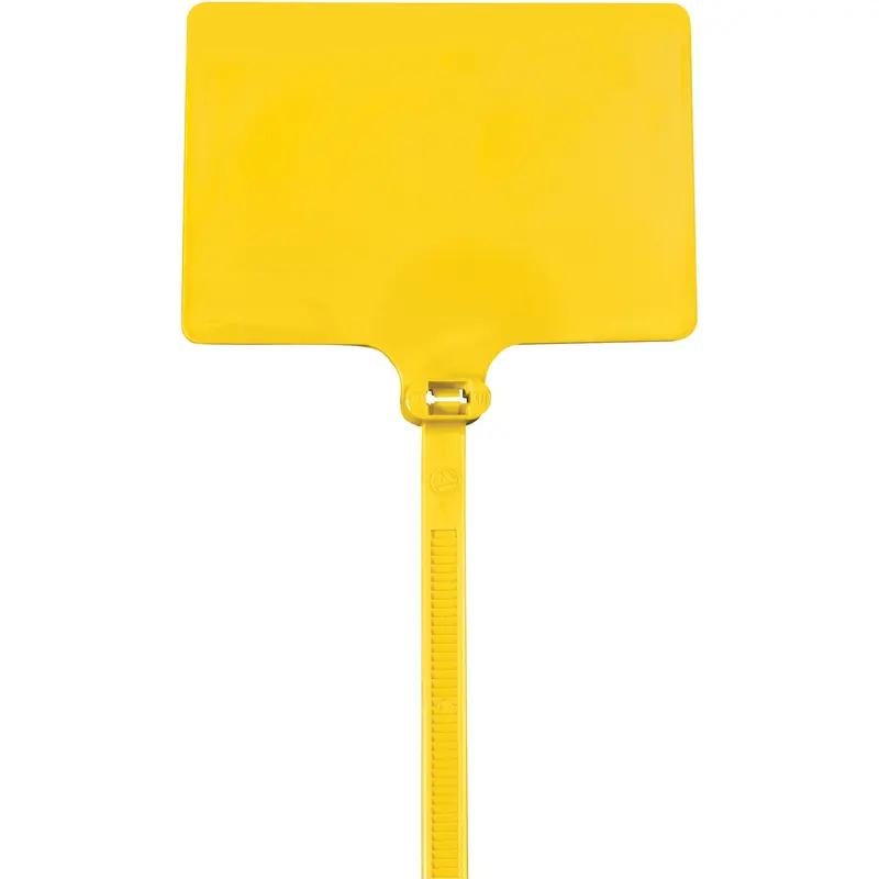 9" 120# Yellow Identification Cable Ties (CTID86) Case Of 100