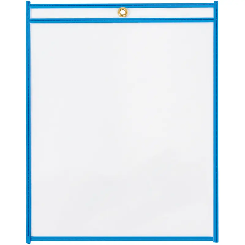 9 x 12" Neon Blue Job Ticket Holders (JTH115BE) Case Of 15