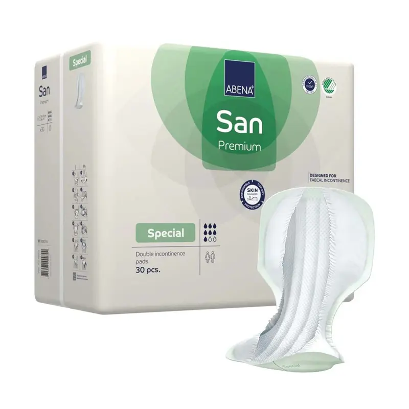 Abena San Premium Special Incontinence Liner 14.5 X 28.7 Inch Heavy Absorbency Fluff / Polymer Core One Size Fits Most (1218224_PK) 30/PK