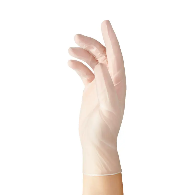 Accutouch Synthetic Powder-Free Clear Vinyl Exam Gloves, Size M, 100/BX (MDS192075H) Box of 100