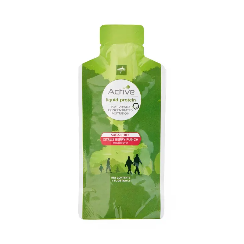 Active Liquid Protein, Sugar Free, Berry Flavor, 16 g of Protein, 1 oz. Packets, 100/CS (ENT693SFCBUD) Case of 100
