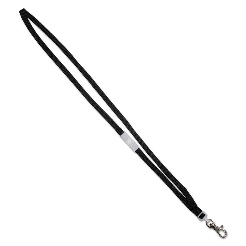 Advantus Deluxe Safety Lanyards, Metal Lobster Claw Hook Fastener, 36" Long, Black, 24/Box (AVT75421) Box of 24