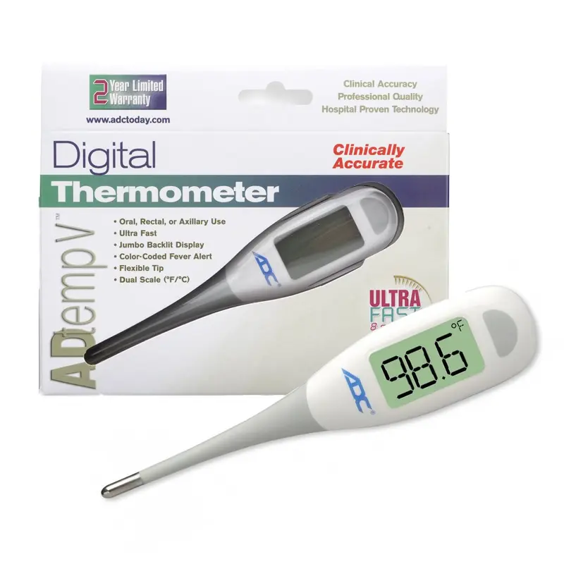 Adtemp Digital Stick Thermometer Oral / Rectal / Axillary Probe Handheld (1179865_EA) 1/EA